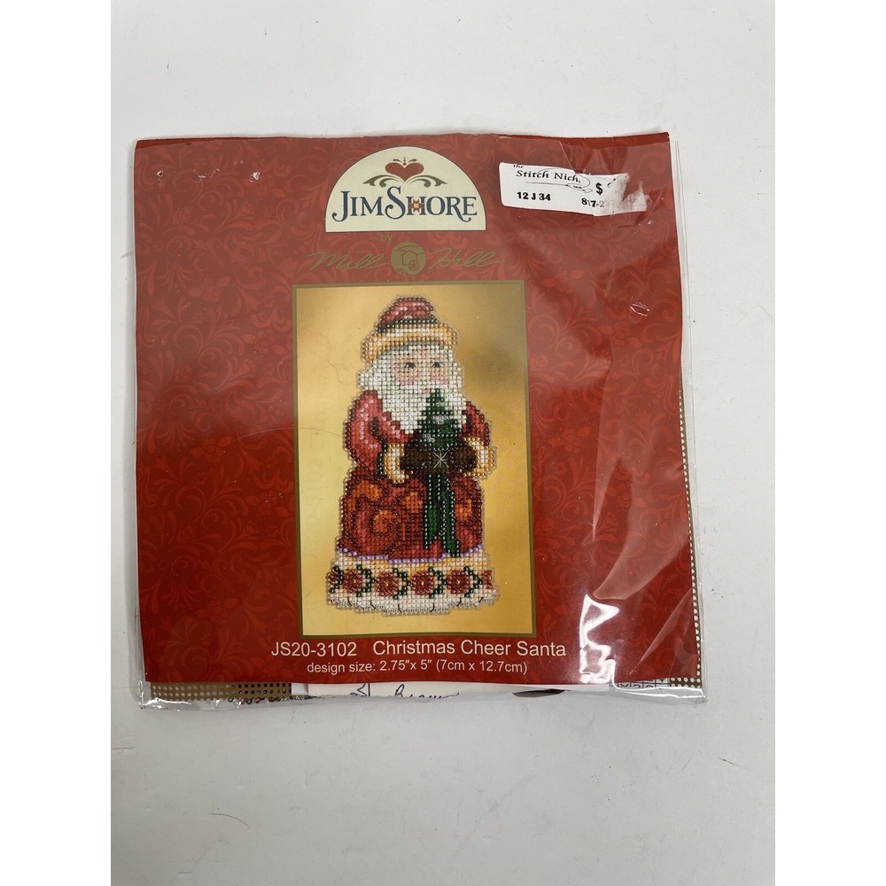 2013 MILL HILL Jim Shore Christmas Ornament Beaded Cross Stitch Kit JS20-3102